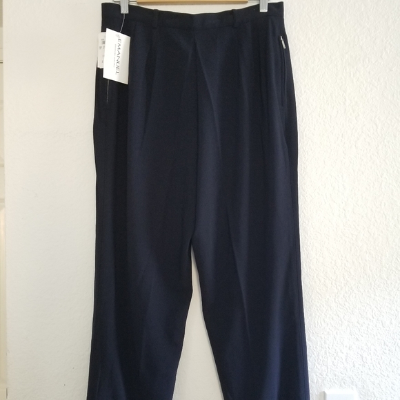 Emanuel Ungaro Classic Pants Blue Size 14 - Picture 7 of 9